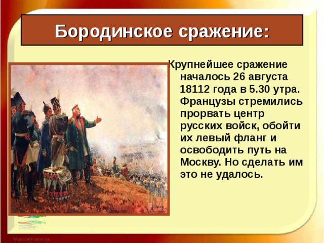 Бородинское сражение: