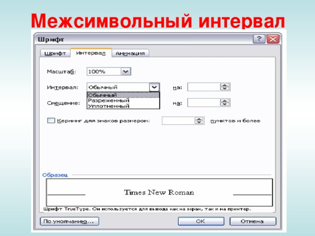 Межсимвольный интервал 