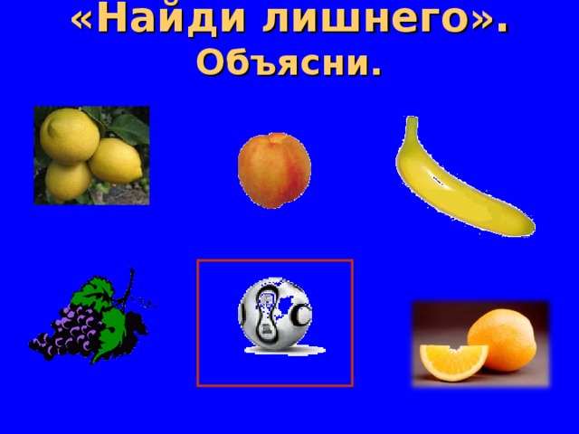 «Найди  лишнего». Объясни.  