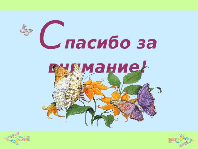 С пасибо за внимание! 