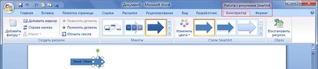 Чтобы появилась контекстная вкладка формат работа с рисунками необходимо