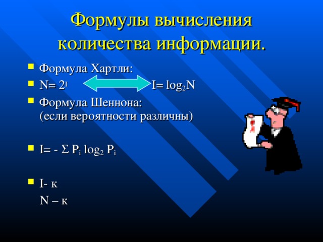 A2 1 формула. Формула n 2 i по информатике. Формула n 2i. Формула хартли n 2i. Формула n = 2 i n.