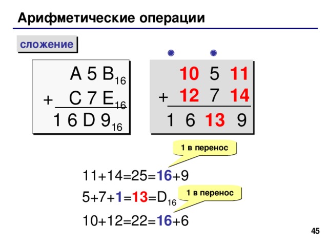 Примеры: A35 16  = 765 8  = 39 39 