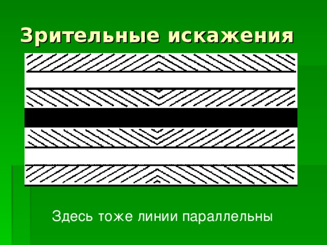 Здесь тоже линии параллельны  