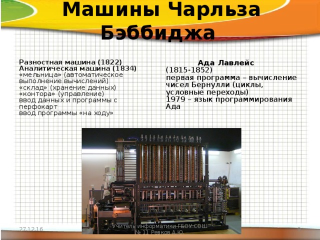 Какое влияние проект аналитической машины оказал на дальнейшее развитие вычислительной техники