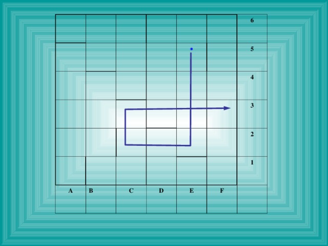  A 6 B 5 C 4 D 3 E 2 1 F  