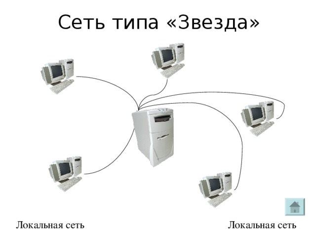 Сеть типа звезда. Звезда локальная сеть необходимое оборудование