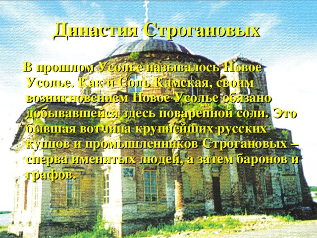 Усолье строгановское карта