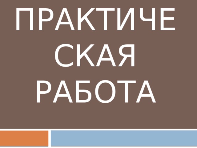 Практическая работа 