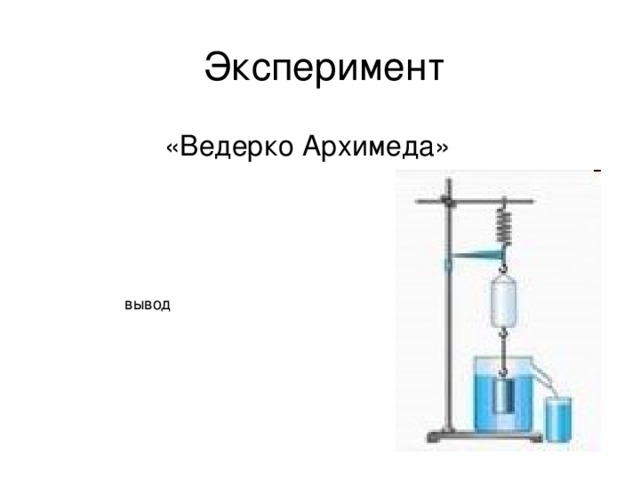 С помощью рисунка определите чему равна архимедова сила действующая на тело