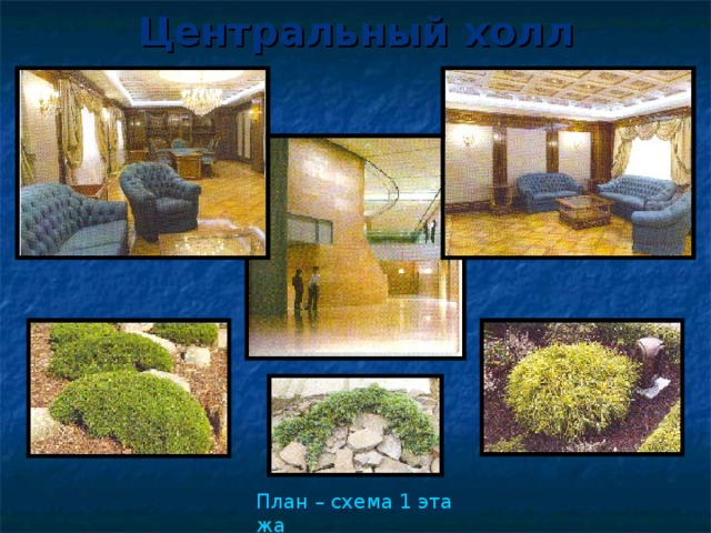 Центральный холл План – схема 1 этажа 