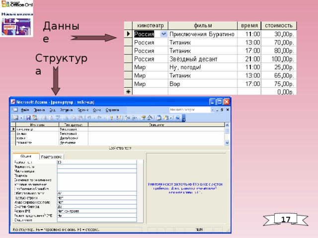Данные Структура 1 7 