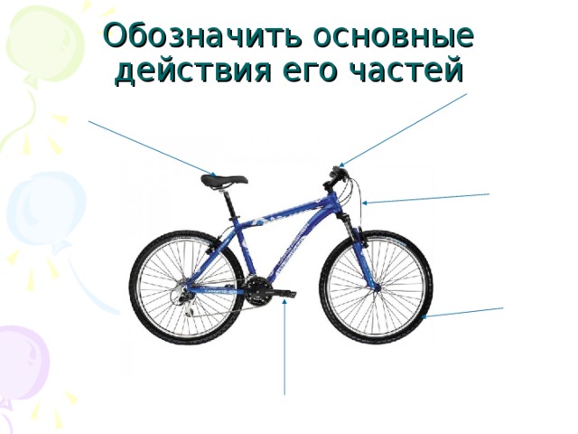 Обозначить основные действия его частей 