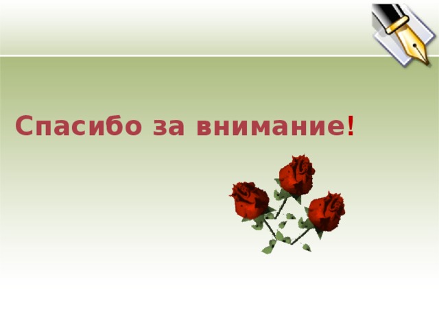 Спасибо за внимание !   