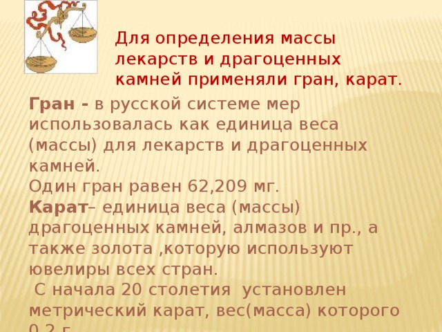 Карат в граммах