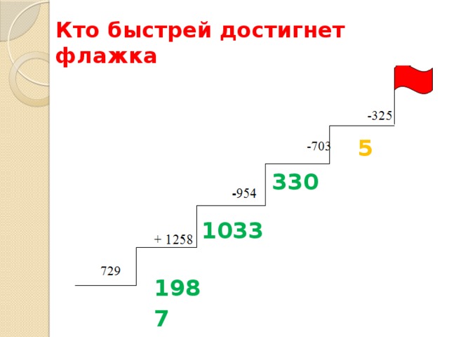 Кто быстрей достигнет флажка 5 330 1033  1987 