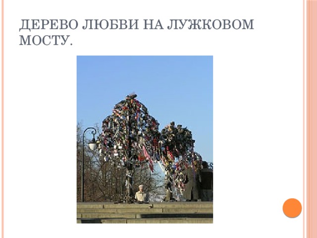 Дерево любви на Лужковом мосту. 