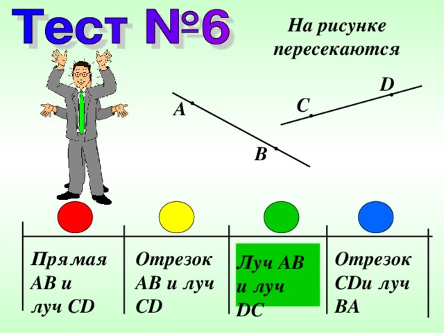 Пересекаются ли изображенные на рисунке 5 луч ос и отрезок ав