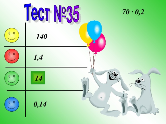 70 · 0,2 140 1 ,4 14 0,14 