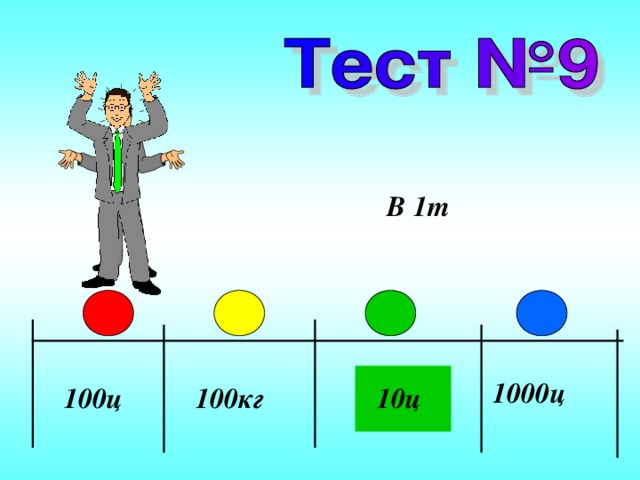 В 1т 1000ц 10ц 100кг 100ц 