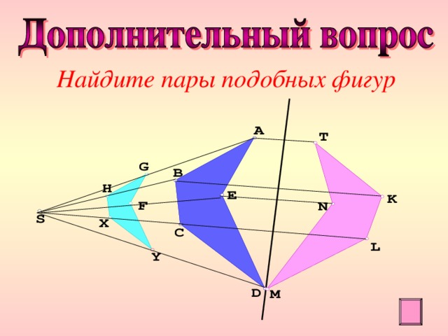 Найдите пары подобных фигур 