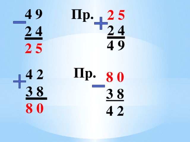 4 9 2 4 2 5 Пр. 2 5 2 4   4 9 Пр.  4 2 3 8 8 0 8 0 3 8  4 2 