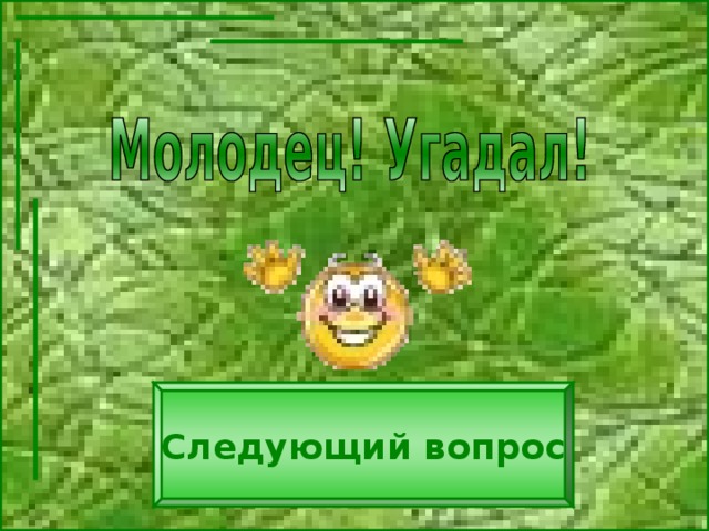 Следующий вопрос 