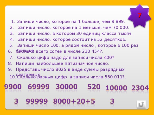 Комнаты пронумеровали по порядку от 1 до 100 сколько всего цифр понадобилось