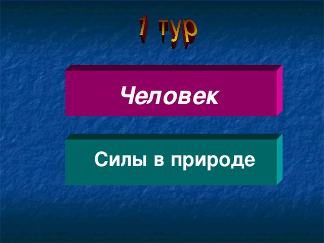 Человек Силы в природе  