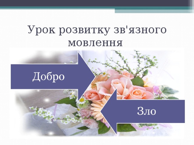 Урок розвитку зв'язного мовлення 