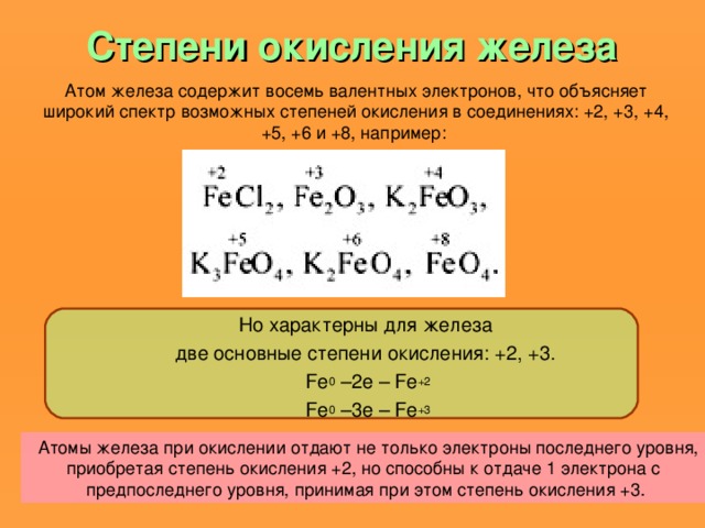 Степень окисления железа в fe2 so4 3. Железо степень окисления +6. Fe +2 +3 степени окисления железа. Степень окисления +2 железо проявляет в. Как определить степень железа в реакции.