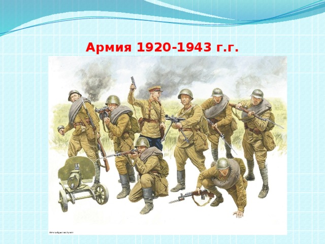 Армия 1920-1943 г.г. 