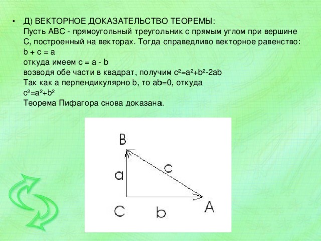 С помощью какого рисунка можно доказать теорему пифагора выбери верный вариант ответа