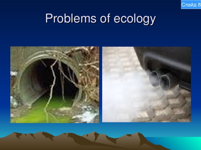 Слайд 8 Problems of ecology 