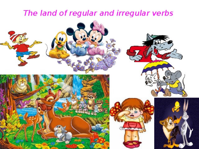 The land of regular and irregular verbs 