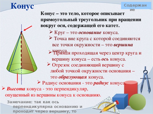   Решение задачи 5 5) Найдите площадь листа жести, если из него изготовлена труба длиной 8 м и диаметром 32 см?  Дано:  цилиндр,  h = 8 м, d = 32 см. Найти: S бок 8 м S - ? 32 см d = 32 cм = 0,32 м; d = 2R S бок =  dh; S бок =  ·0,32·8 = 2,56  Ответ: 2,56  м 2 