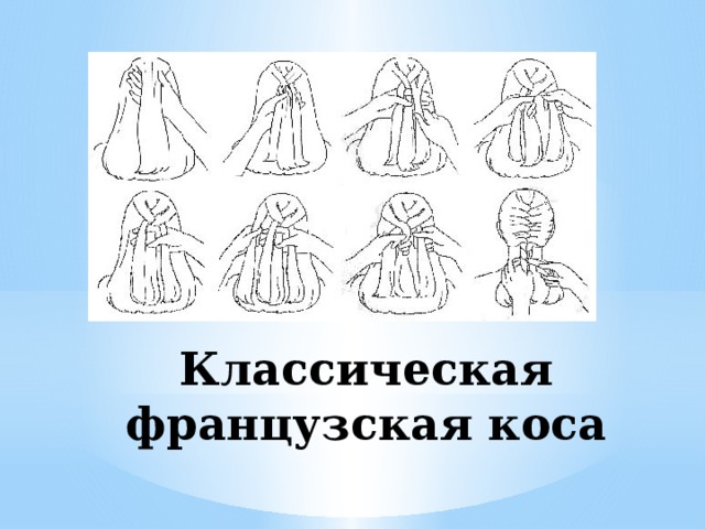 Классическая французская коса 