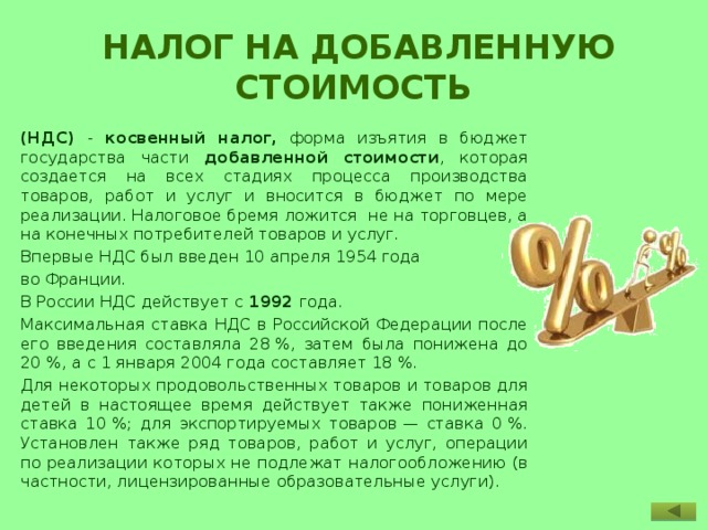 Ндс 20 процентов