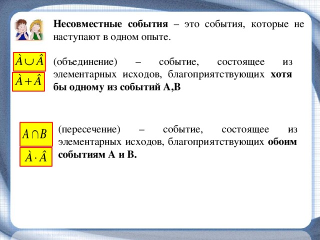 Совместные и несовместные события