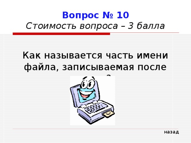 Как называется часть файла после точки