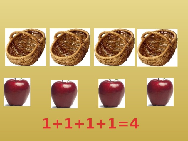 1+1+1+1=4 