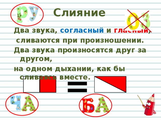 Слияние букв 1 класс. Гласные и согласные звуки слияние согласного. Слоги слияния. Слог слияние мягкий согласный и гласный звук. Слоги слияния 1 класс.