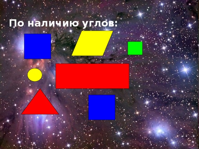 По наличию углов: 