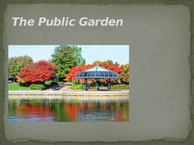 The Public Garden 