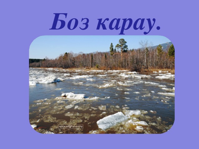 Боз карау. 