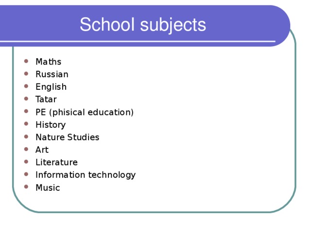 School subjects 3. School subjects. School subjects in English. Russian School subject. School subjects list.