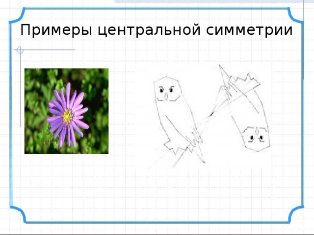 Центральная симметрия 6 класс рисунки