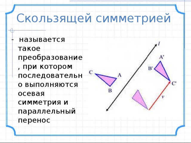 Параллельный перенос и поворот презентация 9 класс атанасян