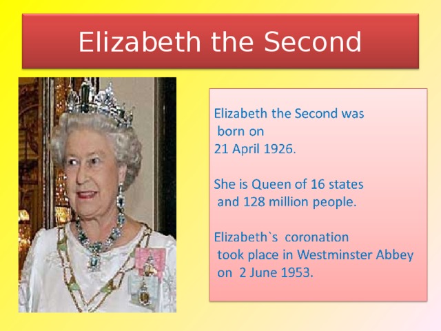 Elizabeth the Second 