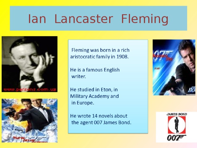 Ian Lancaster Fleming 